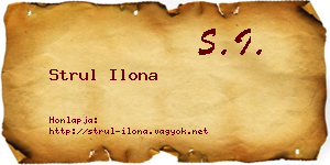 Strul Ilona névjegykártya